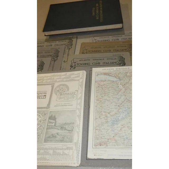 Bond Opera Cartographic, International Atlas of the Italian Touring Club with Dedication by Benito Mussolini, Italy 1927, Set of 9 For Sale - Image 12 of 18