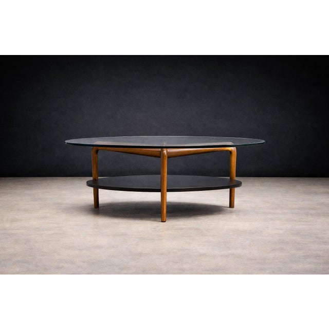Wood Round “Spider” Coffee Table in Ivory Wood by Roberto Aflalo for Blanco e Preto, Brazil, 1952 - Lot 840 For Sale - Image 7 of 10
