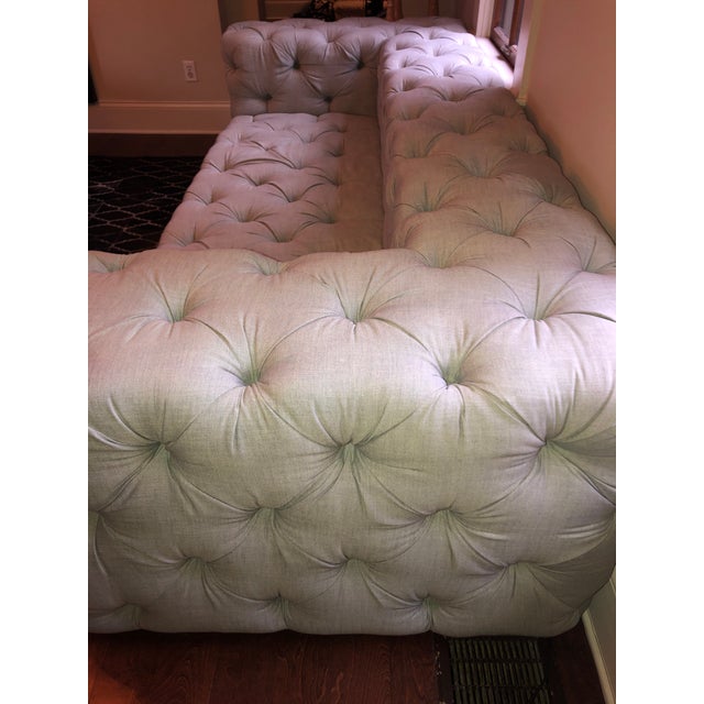 Modern Restoration Hardware Soho Tufted Sofa Chairish