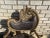 Antique Style Baroque Gray Armchair of Louis XV Style With Gray "Gobelins" Patterns Fabric and Gilded Wood. Super for Your Classic Rooms. For Sale - Image 4 of 6