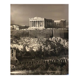 2000 Huber R. Schmid 'The Acropolis, Athens' Photography, Black & White Germany Offset Lithograph For Sale