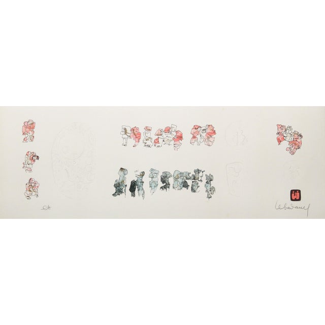 Untitled - Figure Studies by Lebadang (aka Hoi), Vietnamese (1922–2015) Lithograph with Intaglio Etching, Signed in pencil...