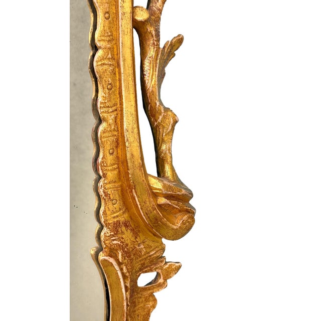 18th Century 18th Century Rococo Chippendale Giltwood Wall Mirrors, 1760, Set of 2 For Sale - Image 5 of 16