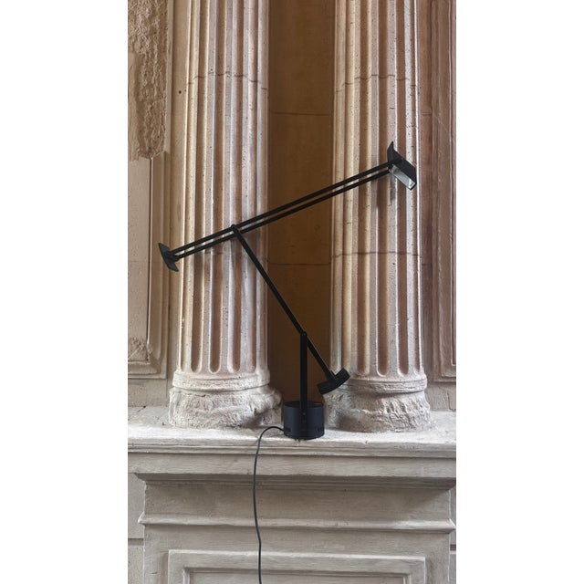 Richard SAPPER (1932-2015) for ARTEMIDE Articulated desk lamp, "Tizio" model [created in 1972], in black lacquered metal...