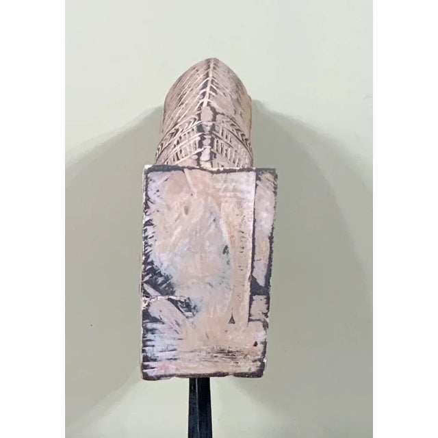 1960s Architectural Hand Carved Wood Horse For Sale - Image 4 of 13