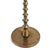 Retro Style Brass Finish Pedestal Side Table For Sale - Image 4 of 7