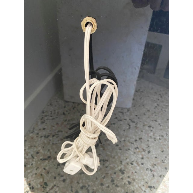 Pedestal Illuminated Black and White Lucite For Sale In West Palm - Image 6 of 12