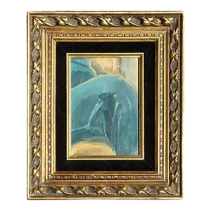 Vintage Boho Original Abstract Oil Painting on Canvas