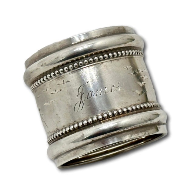 This Really is a Great Looking Antique American Sterling Silver Napkin Ring. LARGE SIZE!. It Comes From the Classic...