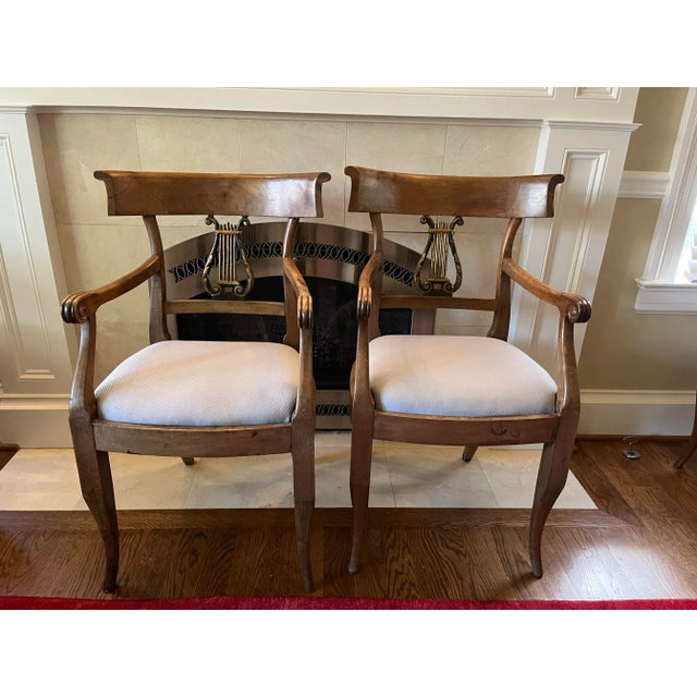 1800’s Dining Chairs Biedermeier Style Italy For Sale - Image 4 of 7