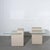 White Post Modern Textured Plaster and Cantilevered Glass Side Tables - a Pair For Sale - Image 8 of 8