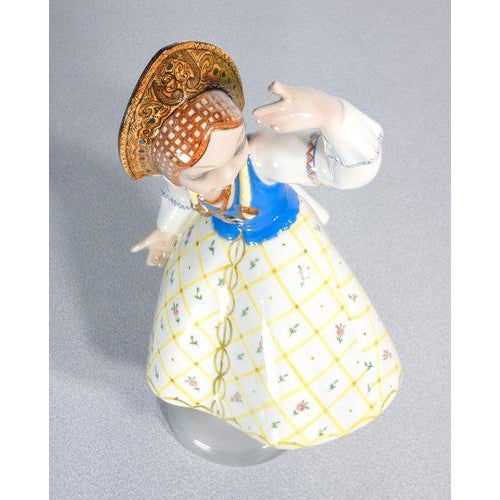 Vintage Russian Ceramic Figurine, 1930s For Sale - Image 14 of 18
