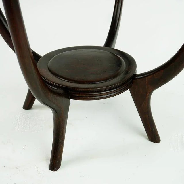 Mid-Century Italian Glass Circular Top Coffee Table attributed to Carlo Di Carli, 1950s For Sale - Image 4 of 10