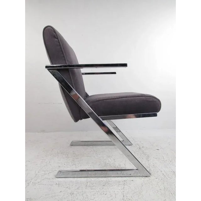 Milo Baughman Set of Four Dining Chairs by Milo Baughman for Design Institute of America For Sale - Image 4 of 6