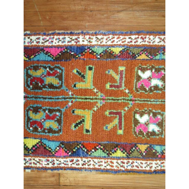 Mid-Century Modern Zabihi Collection Skinny Long Vintage Turkish Anatolian Runner - 1'11" x 16'10" For Sale - Image 3 of 8