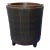 Modern Chocolate Brown Outdoor Tray Top Side Table For Sale