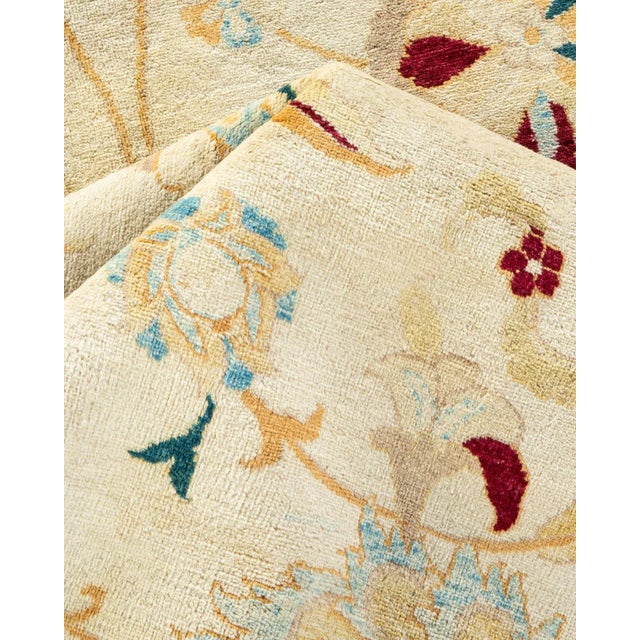 Textile Mogul, One-of-a-Kind Hand-Knotted Area Rug in Ivory, 8' 1" x 10' 0" For Sale - Image 7 of 8