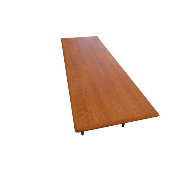 Brown Danish Teak Coffee Table with Wicker Magazine Shelf from Trioh, 1960 For Sale - Image 8 of 16