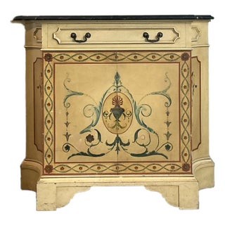 Vintage Boho Irving and Casson Hand Painted Sideboard For Sale