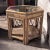 1970s Oversized Rattan and Wicker With Glass Top Hexagon End Table For Sale - Image 4 of 4