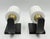 Wood Paul Marra Ebonized Wood, Brass & Studio Glass Wall Sconces - a Pair For Sale - Image 7 of 18