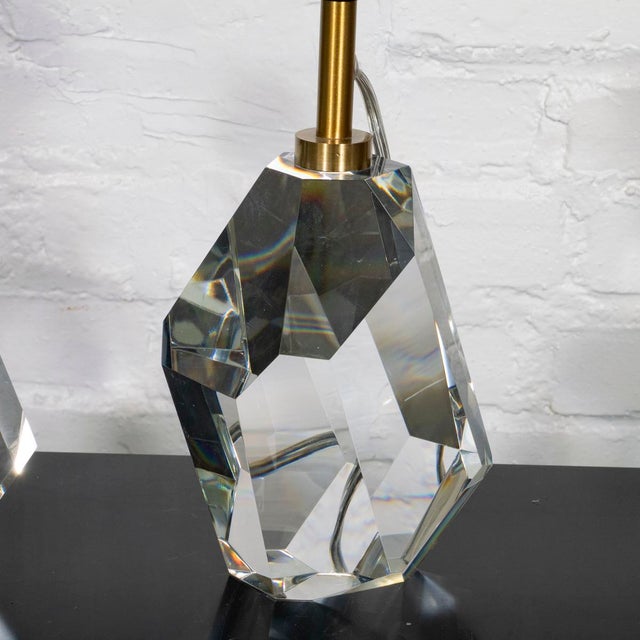 Transparent Pair of Halcyon Table Lamps by Kelly Wearstler For Sale - Image 8 of 9