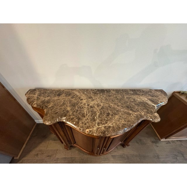 Century Furniture Century Furniture Coeur De France Credenza With Marble Top For Sale - Image 4 of 9