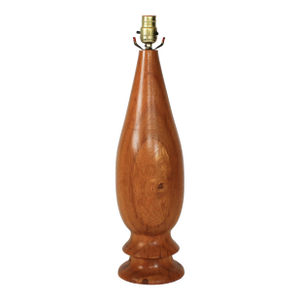 Vintage Hand Turned Wood Table Lamp