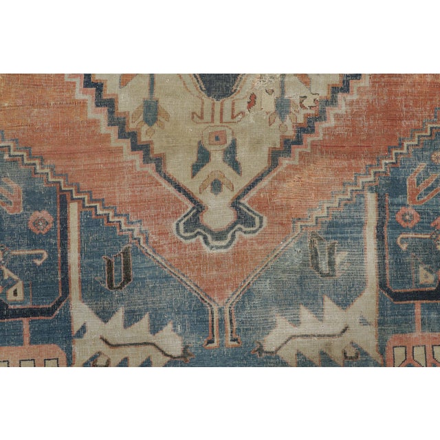 Tribal Antique Bakshaish Tribal Rug in Colorful Geometric Medallion Design - Rug & Kilim For Sale - Image 3 of 7