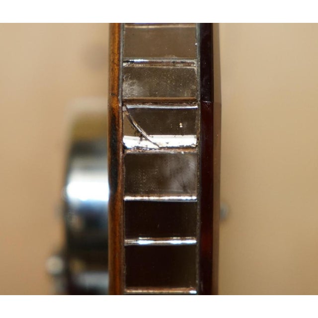 Art Deco Salmon Pink Glass Mantle Clock, England, 1920s For Sale - Image 13 of 18