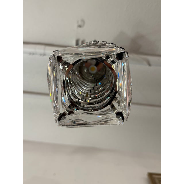 Transparent Swarovski Glissando Crystal Mini Pendant For Sale - Image 8 of 13
