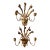 1960s Pair of Italian Gilt Tole Candle Sconces For Sale