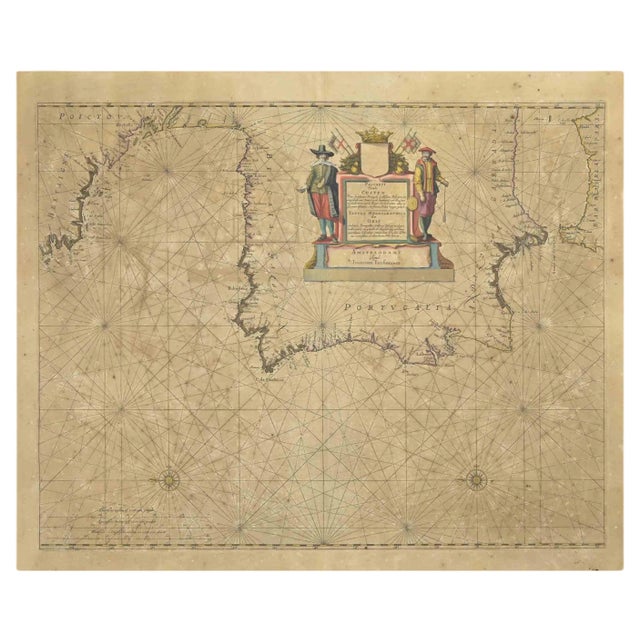Johannes Janssonius, Antique Map of Gallia, Etching, 1650s For Sale