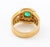 14k Yellow Gold Emerald & Diamond Ring For Sale - Image 4 of 8