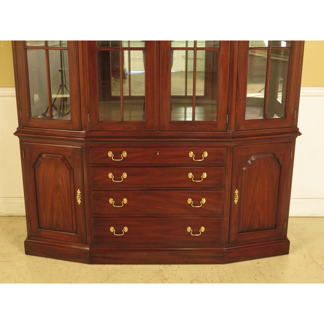 Henkel Harris Mahogany 4-Door China Cabinet | Chairish