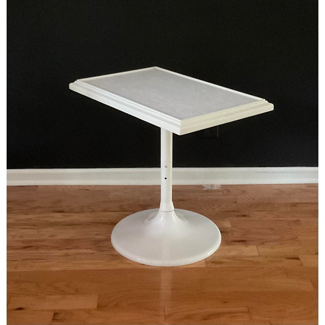 Vintage MidCentury Saarinen Style Table Pedestal Adjustable Height