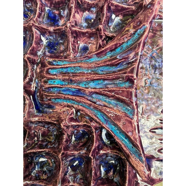 Contemporary Original Large Ceramic "Seahorse" Wall Sculpture by Florida Artist Rexx Fischer For Sale - Image 3 of 7