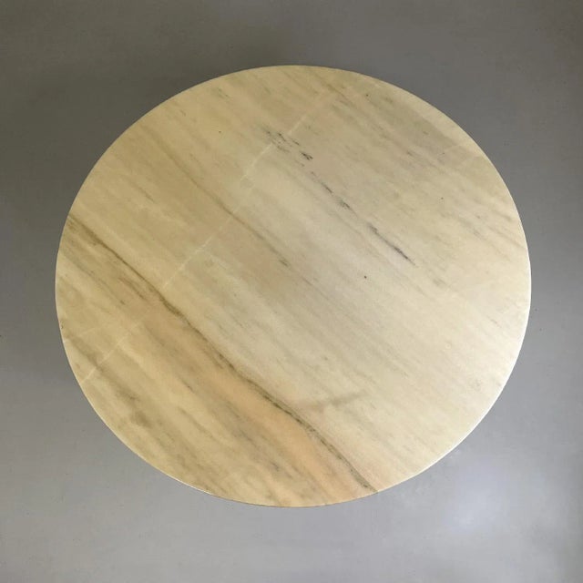 Mid-Century Italian Modern Dining Table with Pink Portugal Marble Top, 1950s For Sale - Image 4 of 12