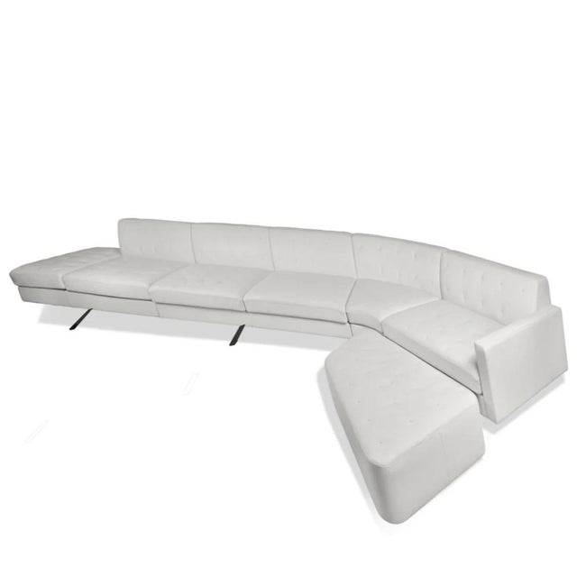 Poltrona Frau Kennedee Sectional Sofa With Ottoman by Jean-Marie Massaud For Sale In New York - Image 6 of 17