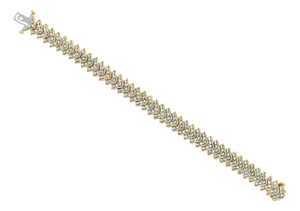Arrow Style Diamond Bracelet 4.25cttw 14k Gold