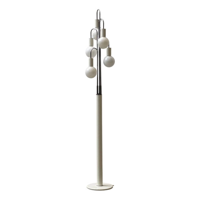 Vintage Waterfall Floor Lamp by Robert Sonneman, 1970s For Sale