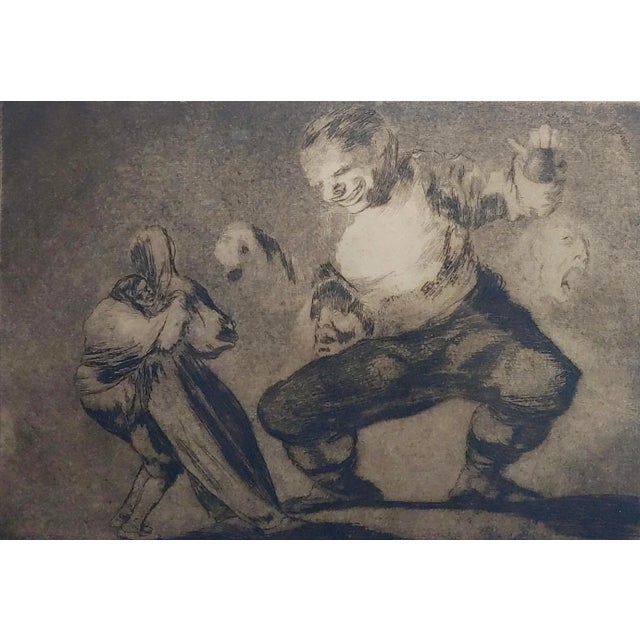 1960s Francisco De Goya 'Bobalicón' Proverbio N.4 -Etching on Paper For Sale - Image 5 of 9