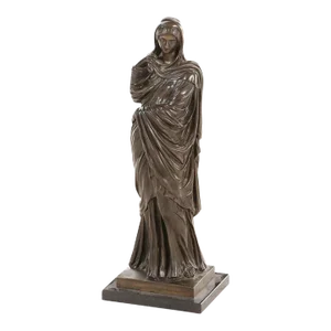 Antique Classical Bronze Statue of a Woman