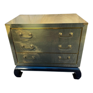1970's Sarreid Ltd. Attributed Brass Clad Chest