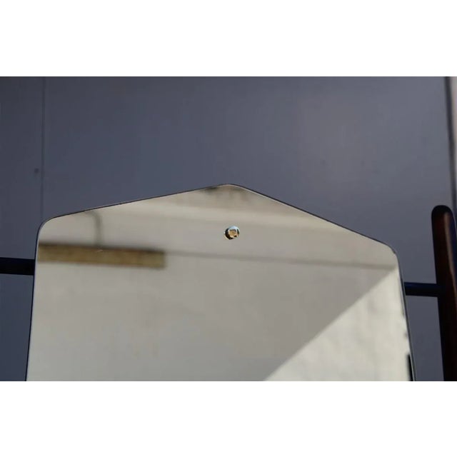 Minimalist Console with Mirror in Mahogany by Vittorio Dassi, Milan, 1950s For Sale - Image 6 of 18