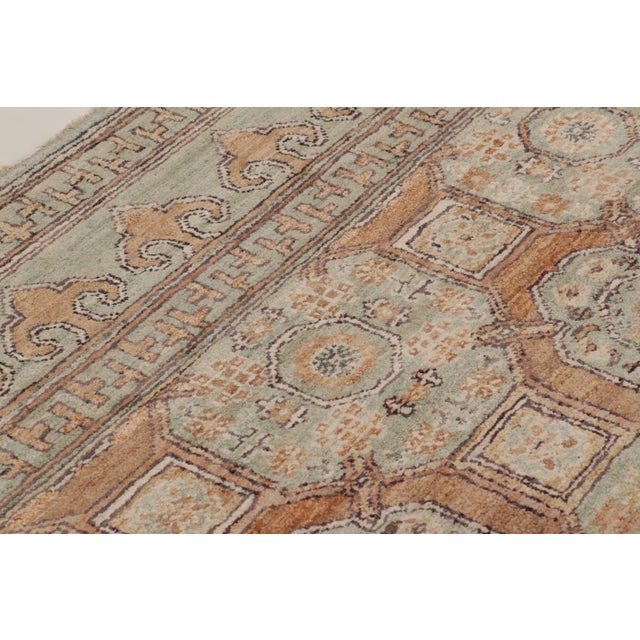 2020s Contemporary Khotan Style Square Rug, With Geometric Design, by Rug & Kilim, India For Sale - Image 5 of 9