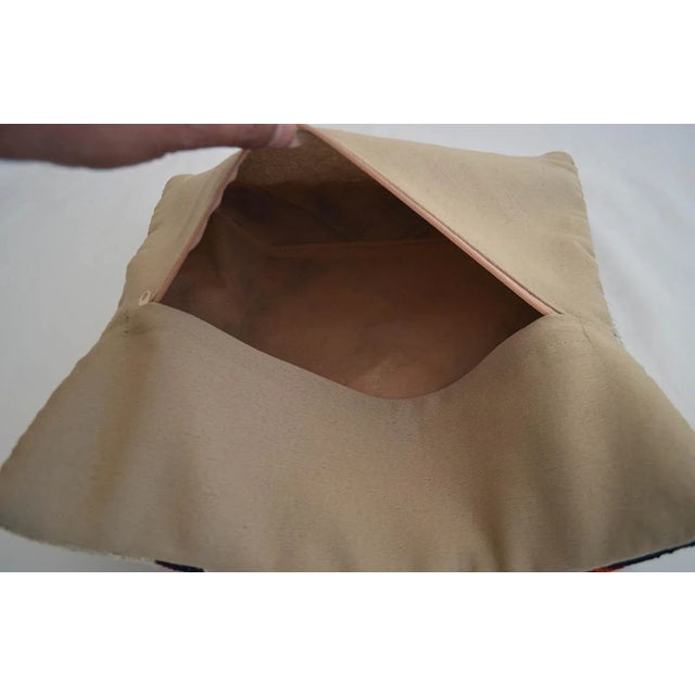 2010s 16" Pillow Cover Handmade Cotton Turkish Ragrug Kilim Sham Throw For Sale - Image 5 of 6