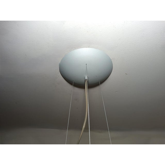 Large Pendant Light in Murano Opaline Glass, 1990s For Sale - Image 15 of 17