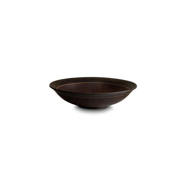 Mid 20th Century Vintage Mahogany Wooden Bowl For Sale - Image 5 of 5