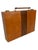 Vintage Mid-Century Cream and Brown Striped Backgammon Game Set in Travel Case For Sale - Image 9 of 9